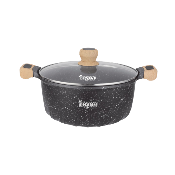 12 OLLA REYNA ANTIADHERENTE ROCA VOLCÁNICA