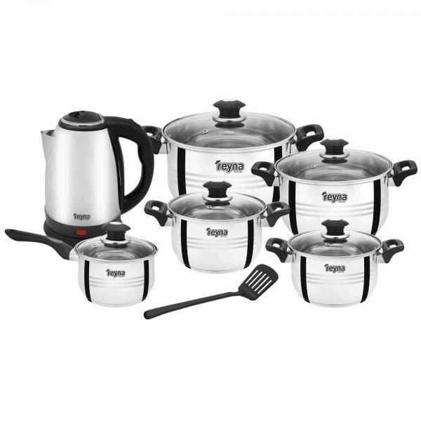 olympic JUEGO DE OLLAS REYNA OLYMPIC 13PZ ACERO INOXIDABLE