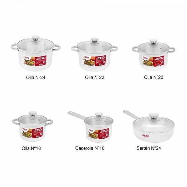 JUEGO OLLAS REYNA MASTER 12PZ