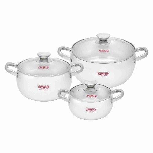 JUEGO DE OLLAS REYNA BOMBÉ PREMIUM 6PZ