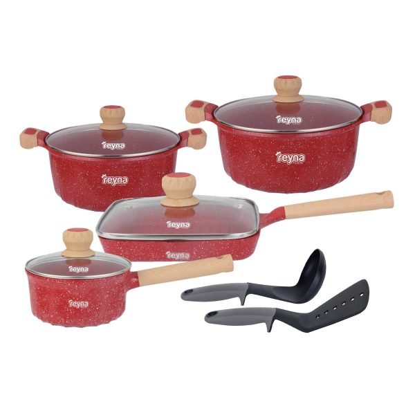 JUEGO OLLAS REYNA DAKOTA 10PZ ROCA VOLCÁNICA