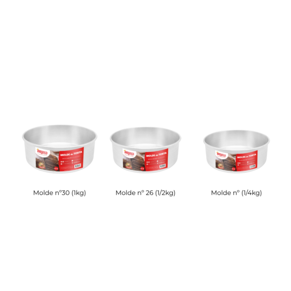 Juego-molde-tortas-medidas JUEGO DE MOLDES PARA TORTA REYNA 3PZ