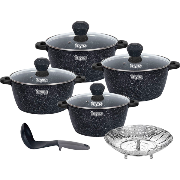 JUEGO OLLAS REYNA SMART 12PZ ROCA VOLCÁNICA