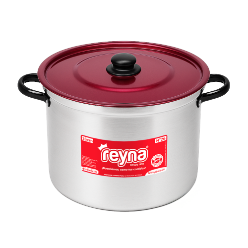número 26 OLLA REYNA STANDARD TAPA ROJA ANODIZADA